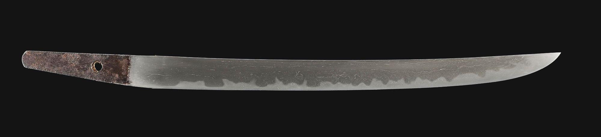 TANTO BY KANEIWA WITH NBTHK HOZON PAPERS FOR BLADE AND MOUNTS.