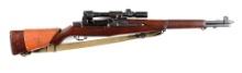 (C) SPRINGFIELD M1D SEMI AUTOMATIC SNIPER RIFLE.