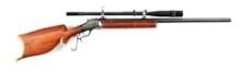 (C) CUSTOM WINCHESTER 1885 .38-55 SINGLE SHOT RIFLE.