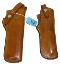 TWO LEATHER BIANCHI HOLSTER #10 & #39