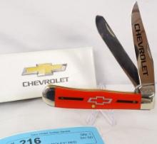 CASE KNIFE "CHEVROLET" RED TRAPPER #4254 W/BOX
