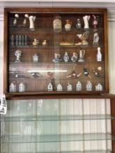 CABINET OF COLLECTIBLE GLASS **NO SHIPPING AVAILABLE**