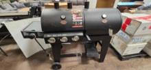 Char-Griller Double Play 3-Burner Gas and Charcoal Grill in Black