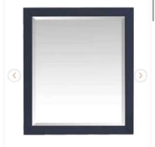 Windlowe Framed Mirror in Navy Blue