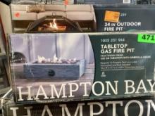Hampton Bay Table Top Gas Fire Pit