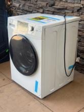GE 2.4 cu. ft. Compact White 120-Volt Ventless Electric All-in-One Washer Dryer Combo