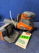 Rigid 18v Cordless 3 Speed 1/4 Sander*Turns On*