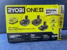 Ryobi 18v 4ah and 2ah Starter Kit