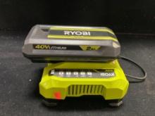 RYOBI 40V 2.0ah Battery and Charger