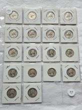 18 - 90% Silver Washington Quarters