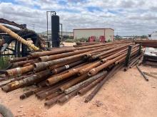 Lot of Structural Drill Pipe, 4-1/2" & 5", Mixed w/Rack (ID: 230)