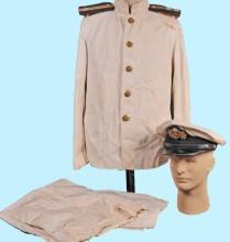 RARE Imperial Japanese Navy WWII issue Lieutenant's Tropical Uniform (A)