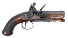 English 18th Century Tatham .45 Caliber Flintlock Pistol - Antique - no FFl needed (CFB1)