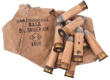 10 RARE British Military 1886 Snider .577 Black-Powder Cartridges (APL)