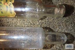 Two glass rolling pins