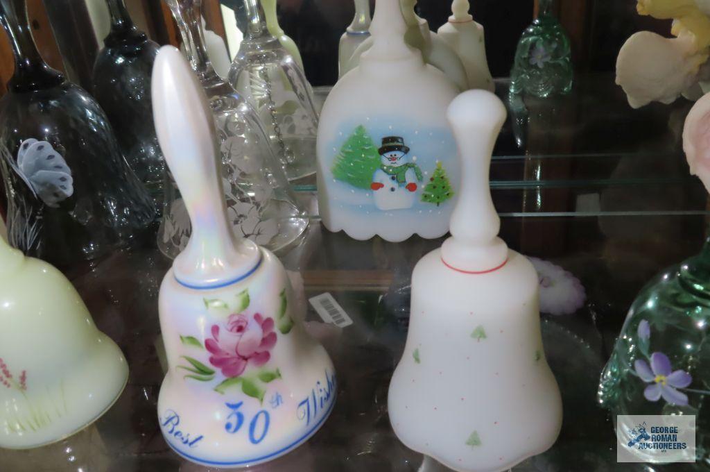 Eight hand painted bells