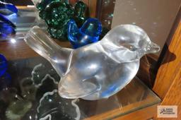 Heavy glass animal figurines