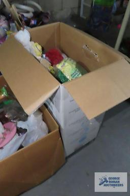 Two boxes of Easter decorations