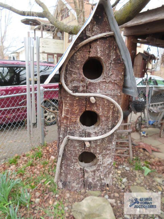 Bird feeders and chimes