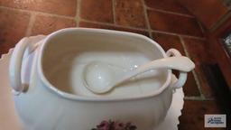 Ceramic soup tureen