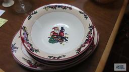 Christmas bowls and platters