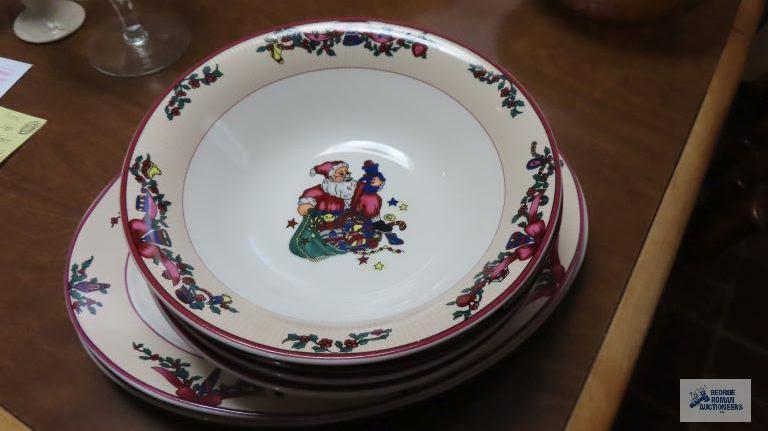 Christmas bowls and platters