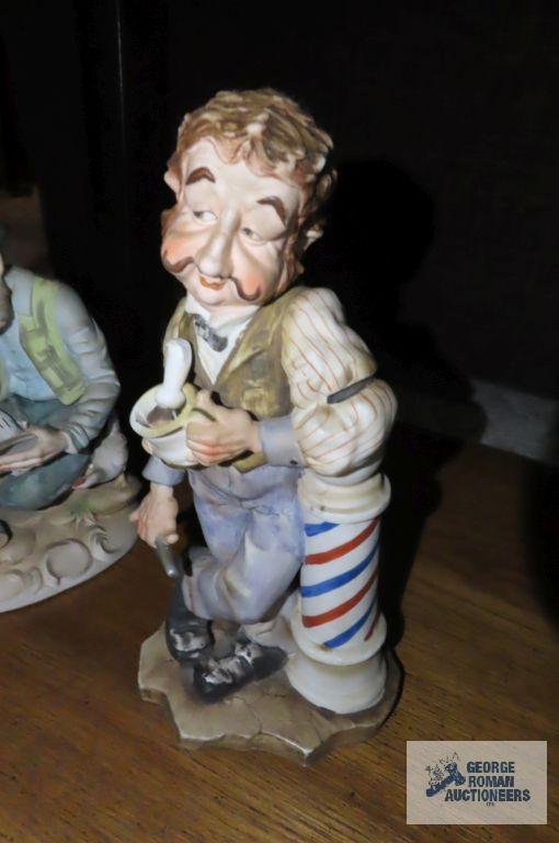 Barber ceramic figurine, number KW7332 and...other figurine, number 2436
