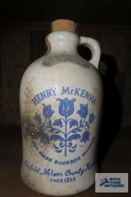 Henry McKenna jug and extra cork. No shipping!