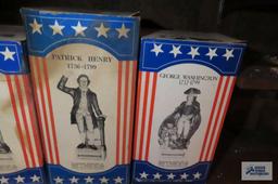 The American Patriots decanters with boxes. No shipping!
