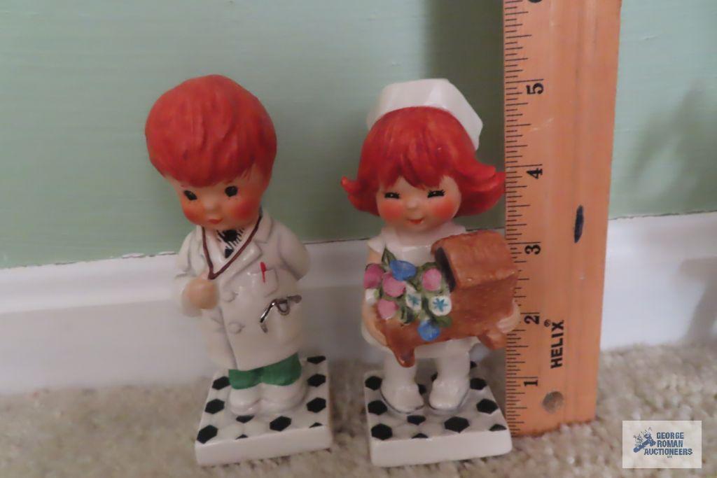 Goebel Doctor and Nurse figurines