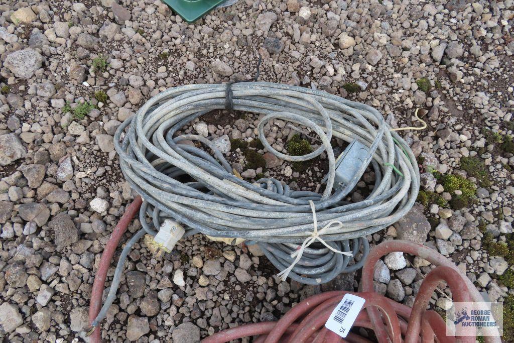 Heavy duty extension cord and pneumatic hose