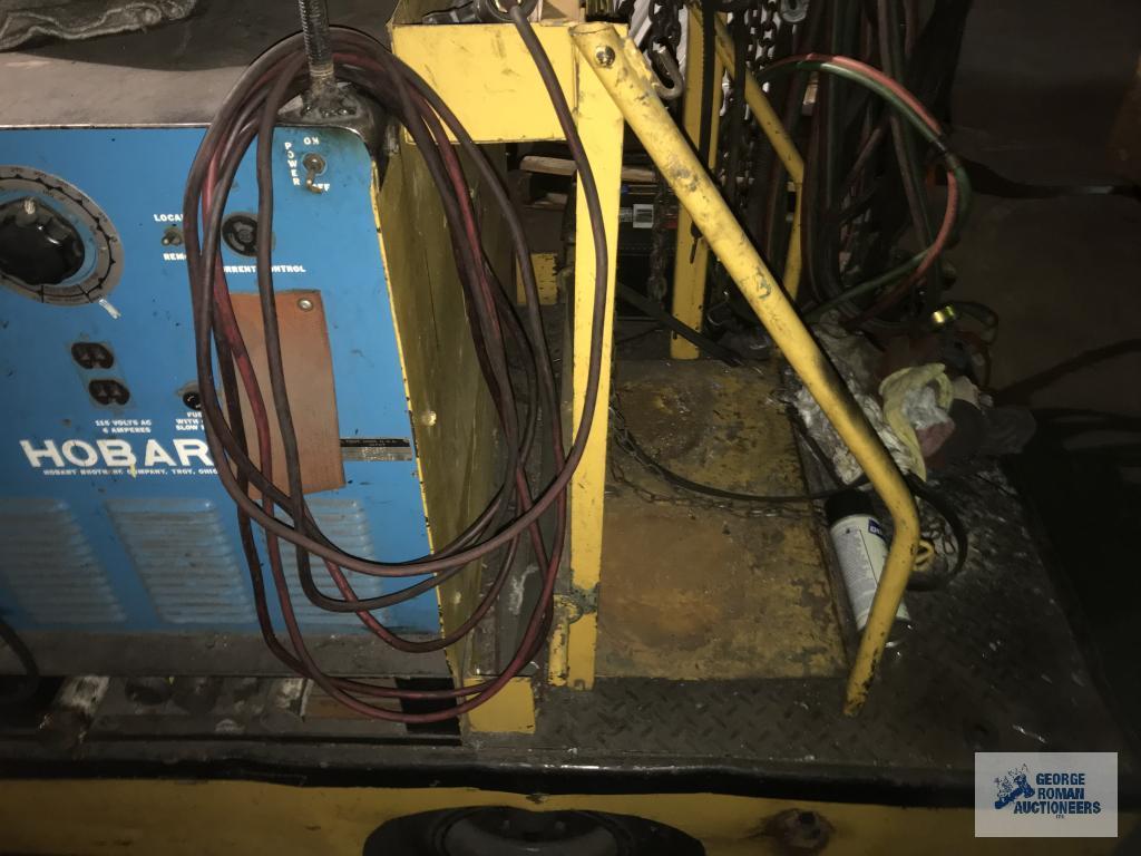 KALAMAZOO WELDING CART, MODEL 2500B4EE, WITH HOBART 300-AMP WELDER