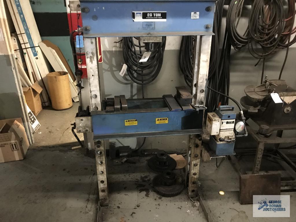 OTC 25-TON HYDRAULIC SHOP PRESS