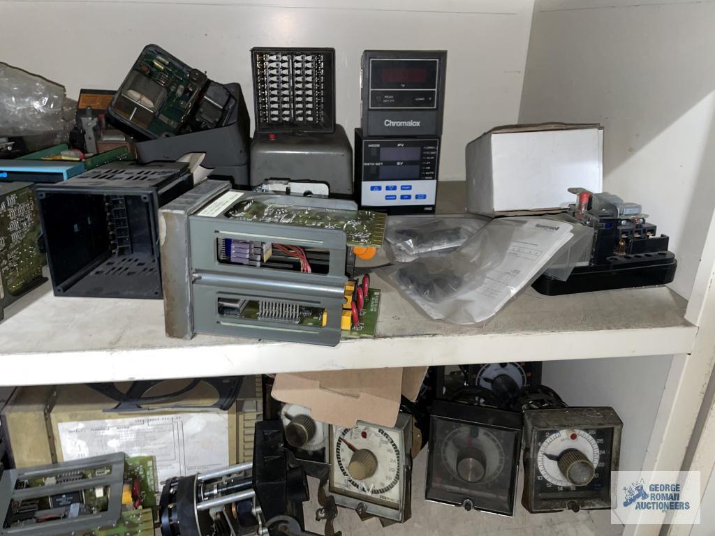 HONEYWELL CONTROLS, PARTS, (2) CABINETS