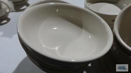 Longaberger...Pottery bowls and soup mugs