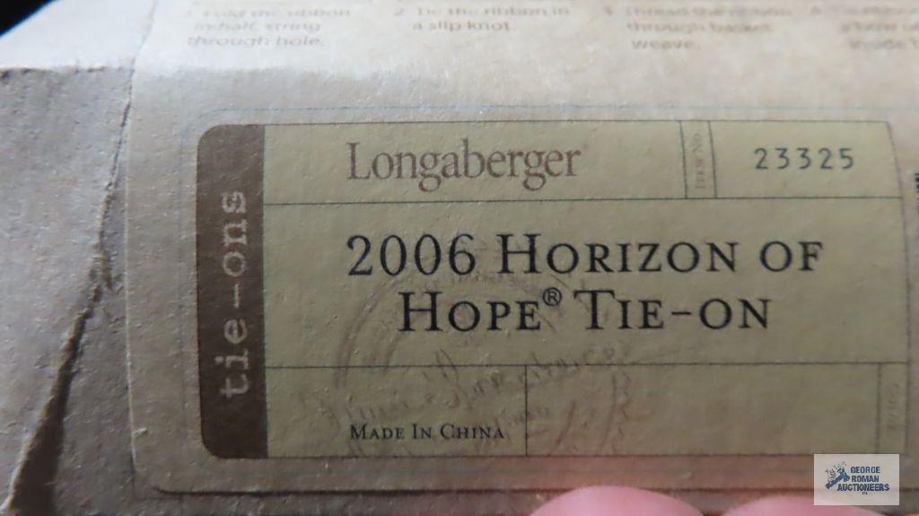 Longaberger 2008 Horizon of hope basket and 2007 American Cancer Society basket