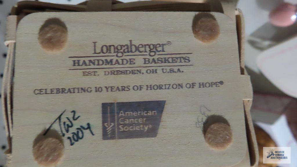 Longaberger horizon...of hope baskets and picture frame