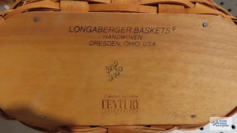 Longaberger...(3) 2000 Century Celebration cheers baskets