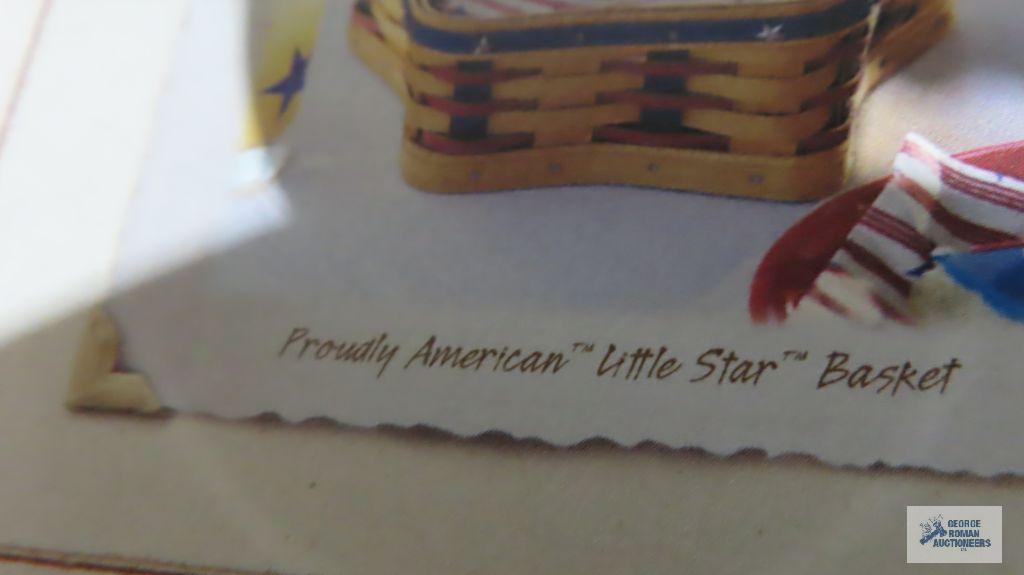 Longaberger...2003 proudly American little star basket...and Christmas Collection 2001 shining star