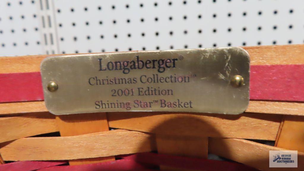Longaberger...2003 proudly American little star basket...and Christmas Collection 2001 shining star