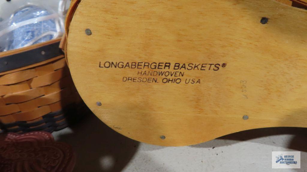 Longaberger...2000 Century Celebration table toppers and spice it up baskets