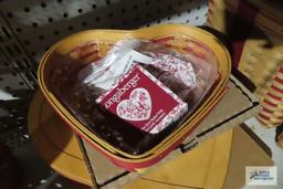 Longaberger...(2) 1999 heart baskets