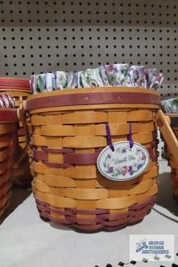 Longaberger 1996 and...1999 floral baskets