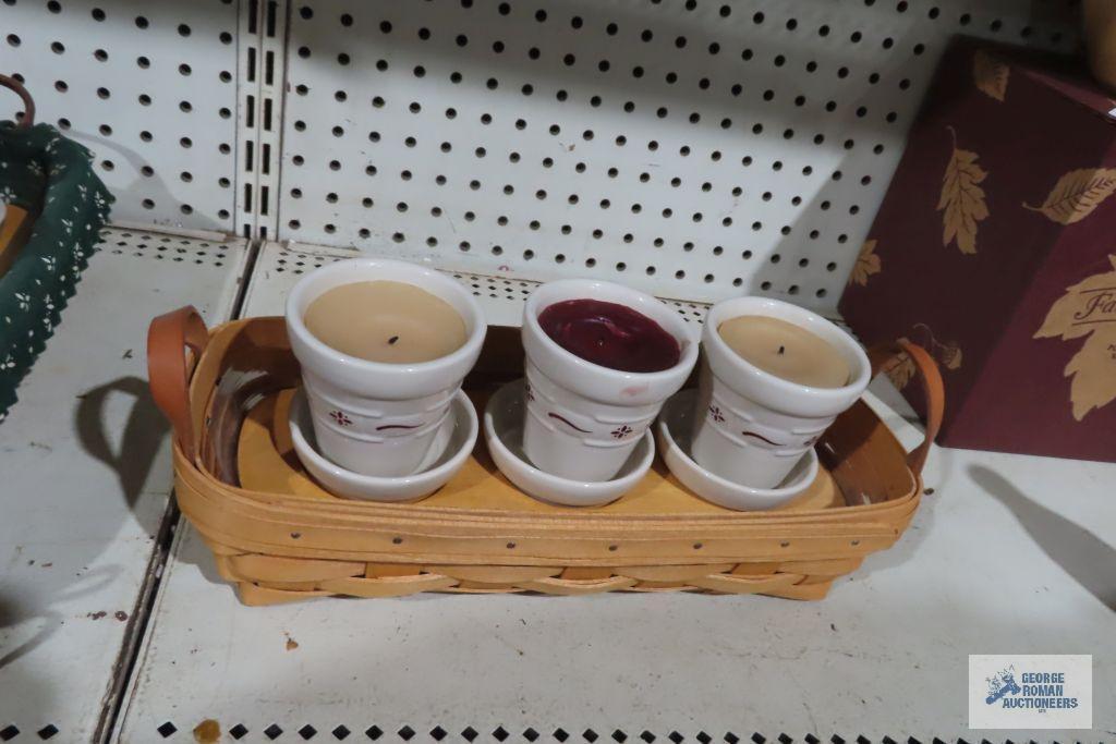 Longaberger candle basket