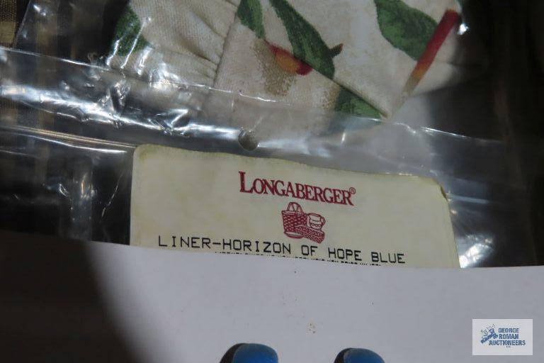 Longaberger assorted basket liners