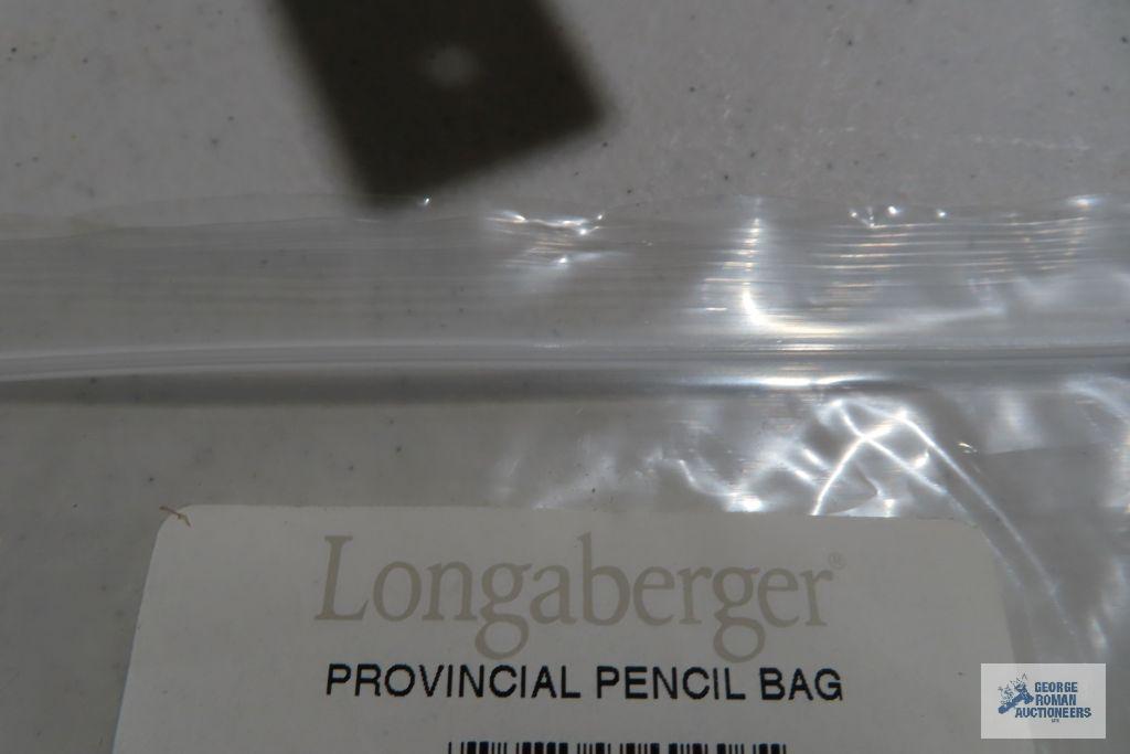 Longaberger pen, charm and pencil holder