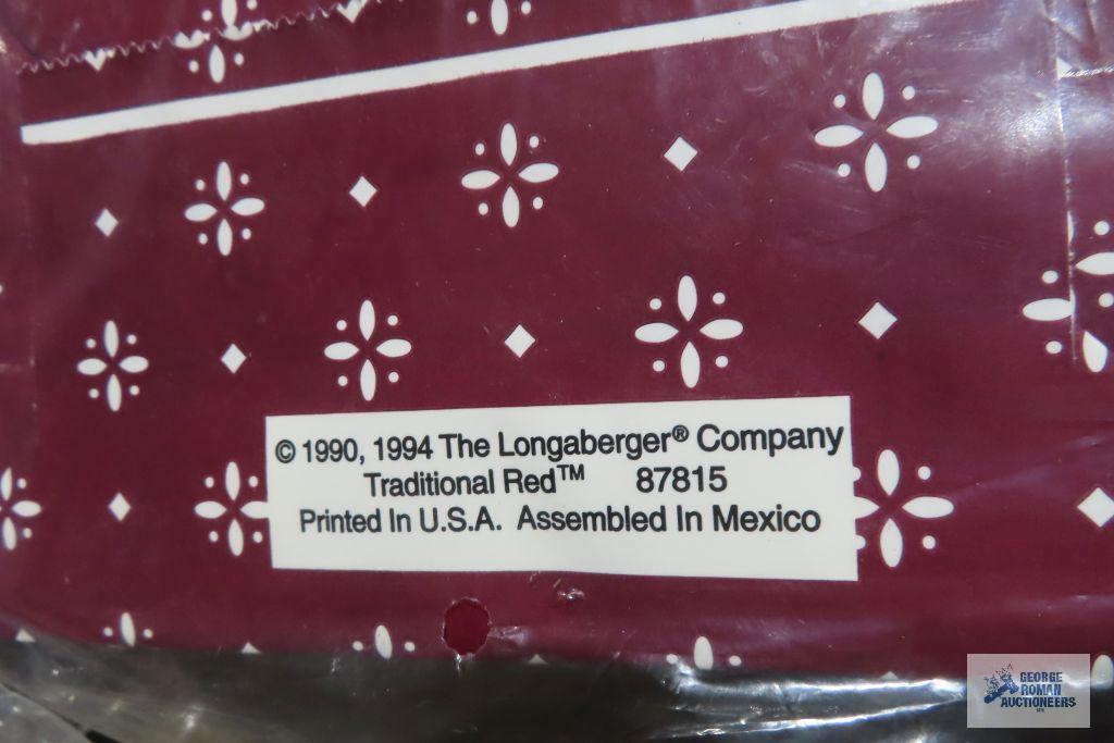 Longaberger sample squares and holiday bags