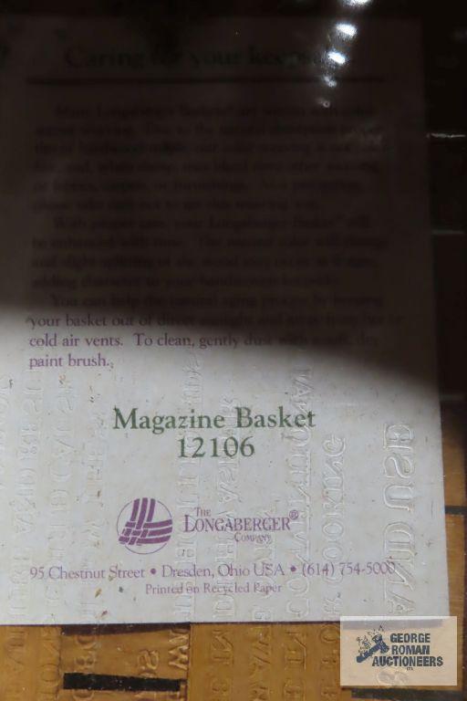 Longaberger 1995 magazine basket