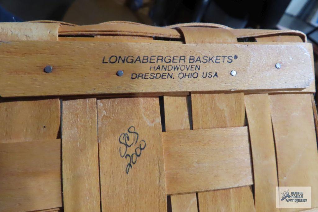 Longaberger 2000 wastebasket