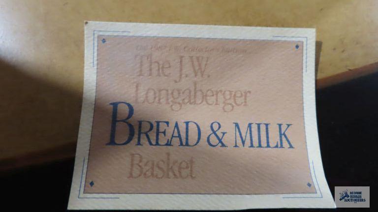 Longaberger bread and milk basket